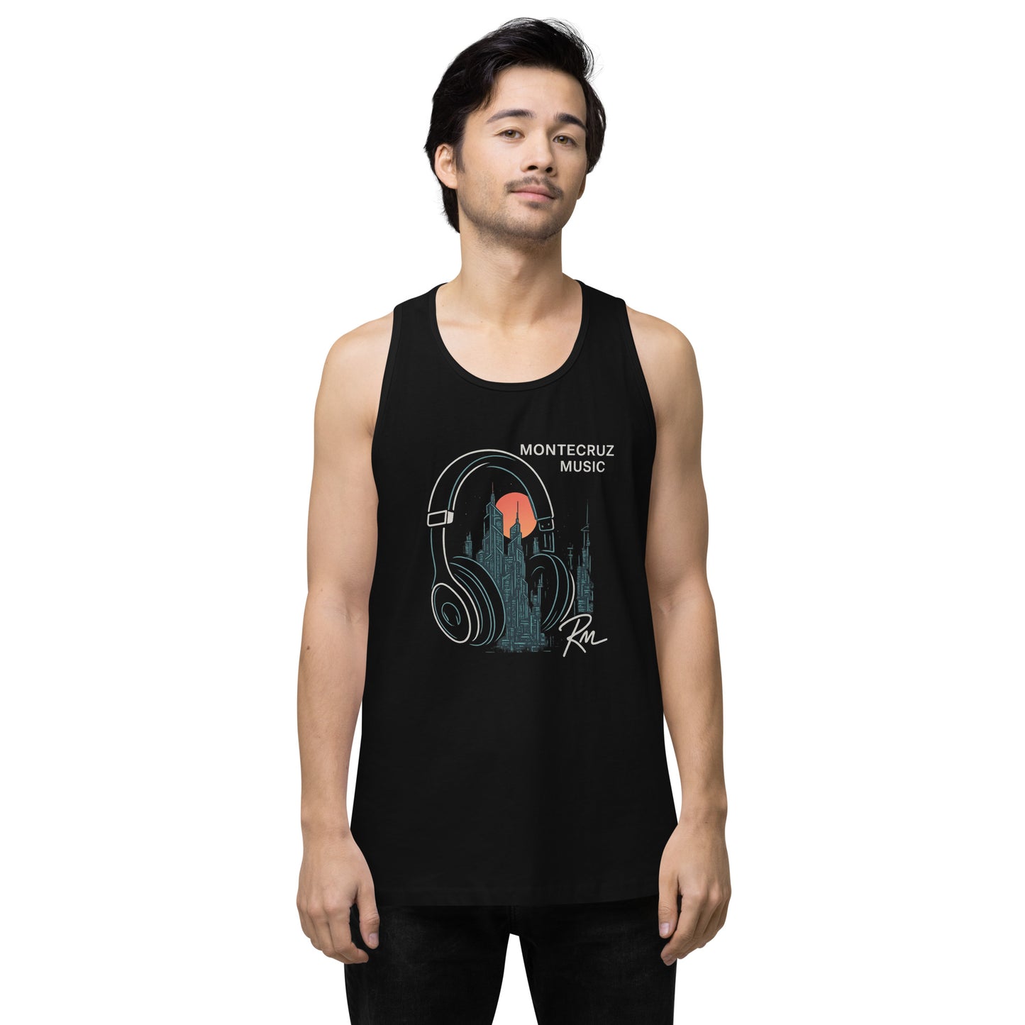 Men’s premium tank top-Montecruz Music Shop