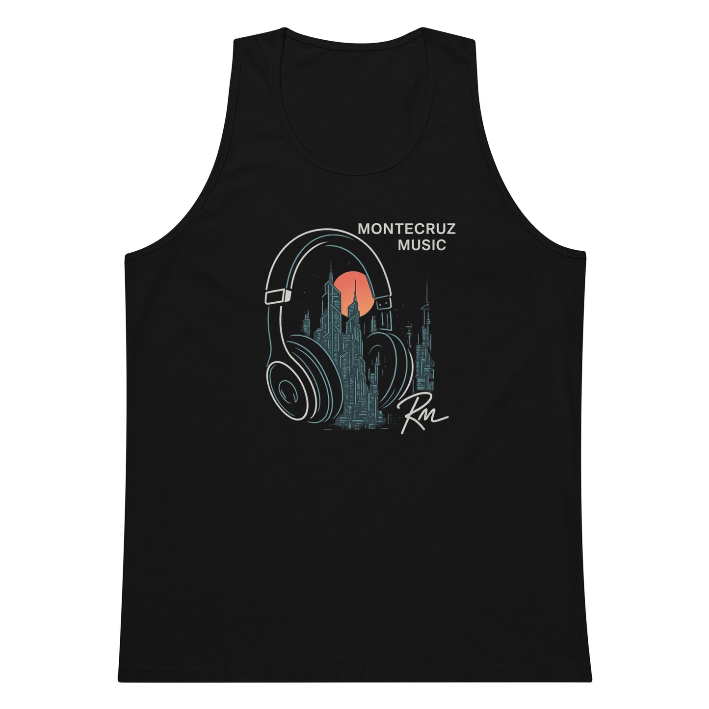 Men’s premium tank top-Montecruz Music Shop