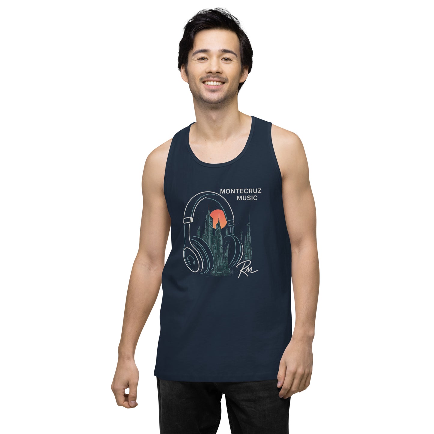 Men’s premium tank top-Montecruz Music Shop
