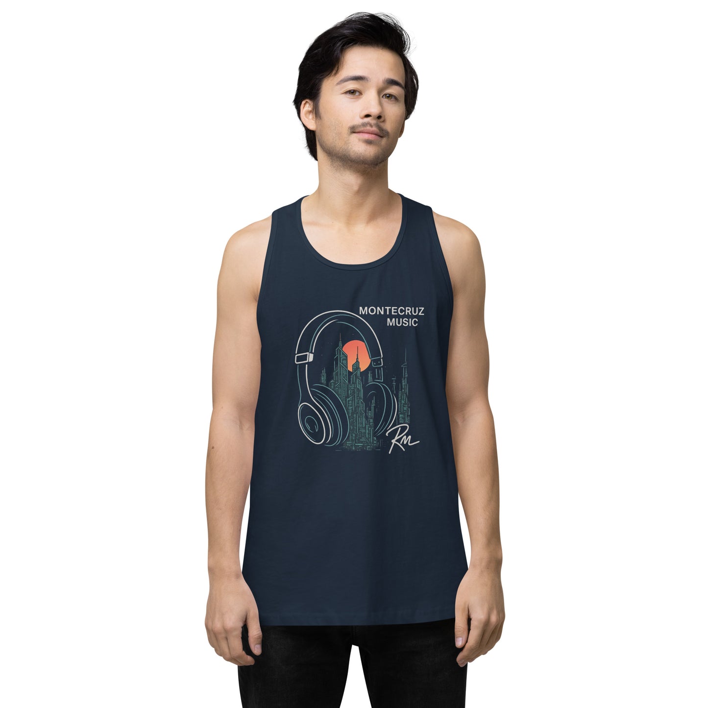 Men’s premium tank top-Montecruz Music Shop