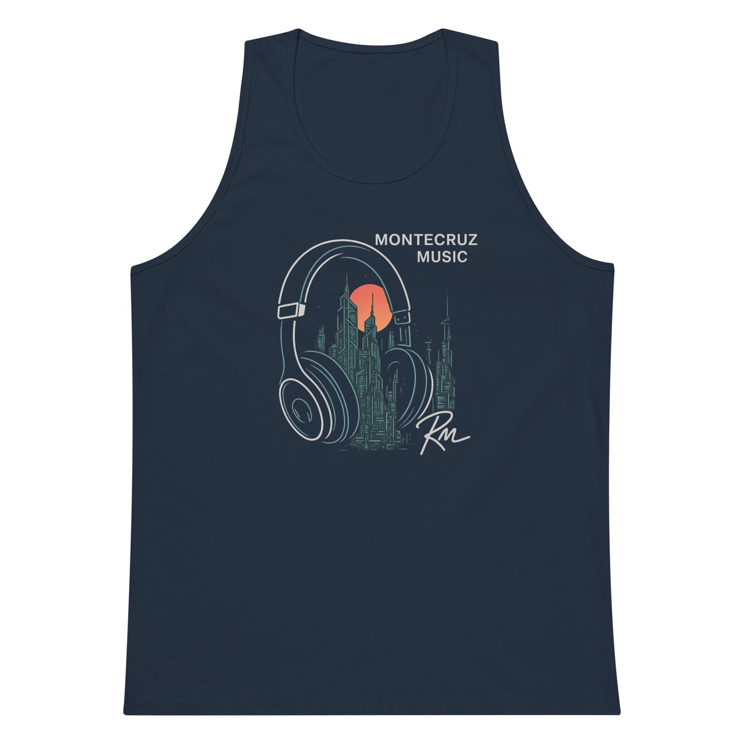 Men’s premium tank top-Montecruz Music Shop