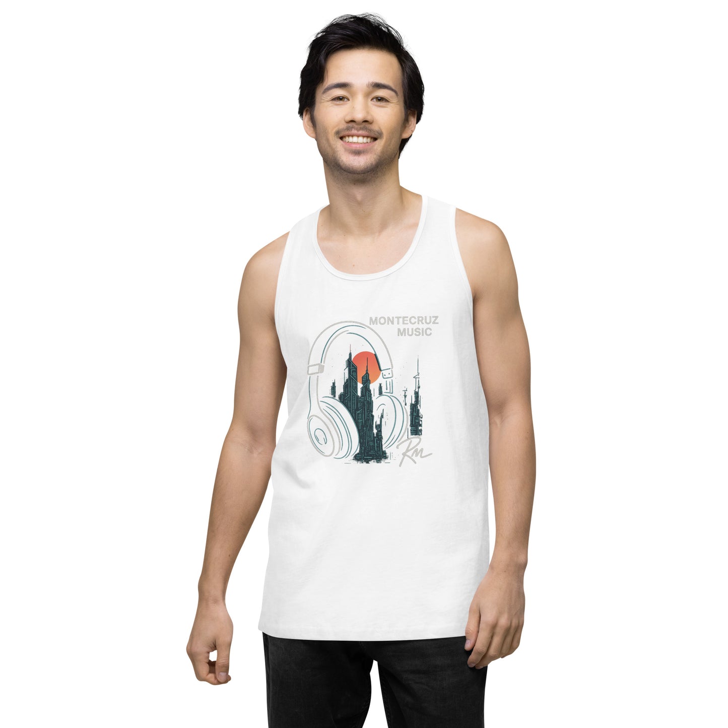 Men’s premium tank top-Montecruz Music Shop