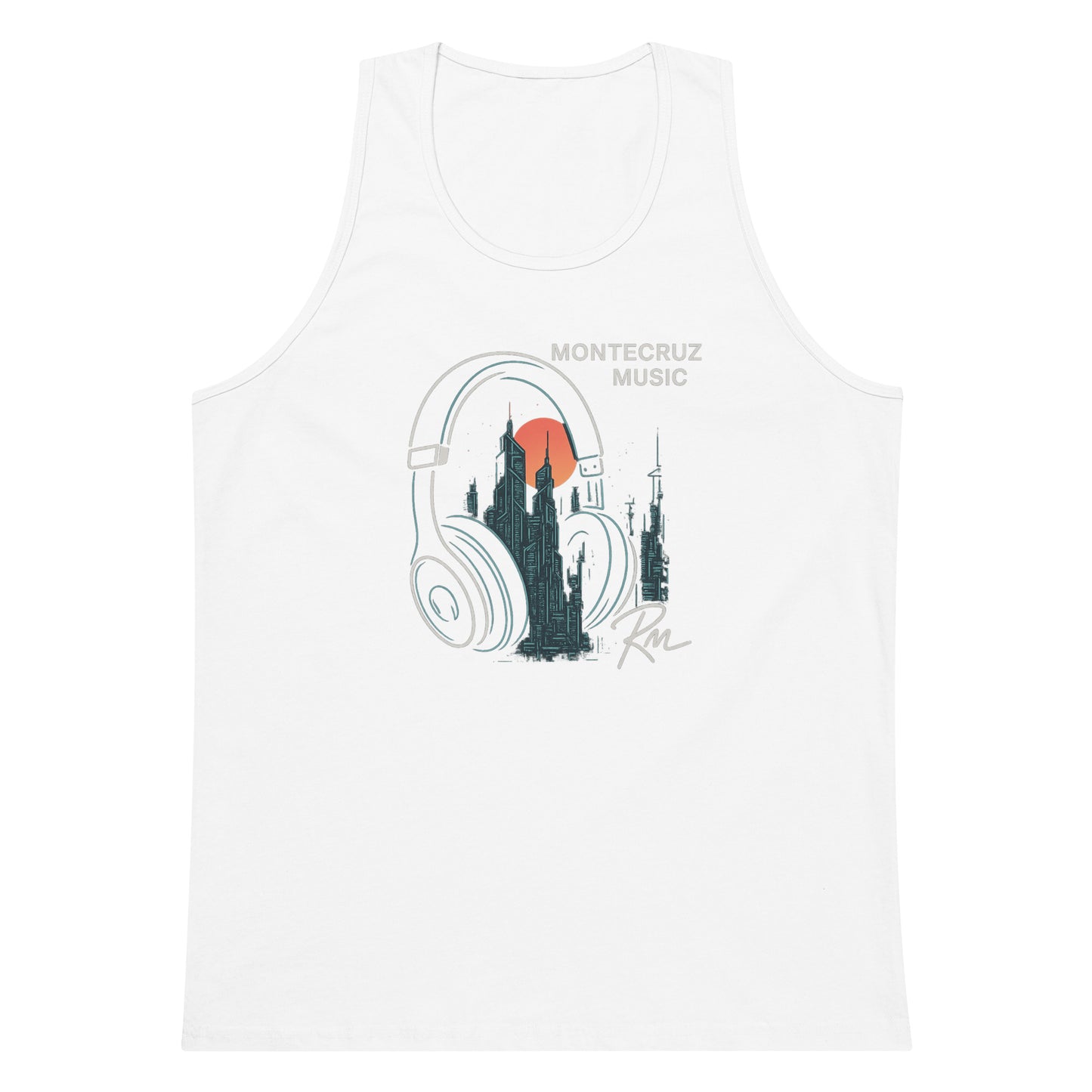 Men’s premium tank top-Montecruz Music Shop