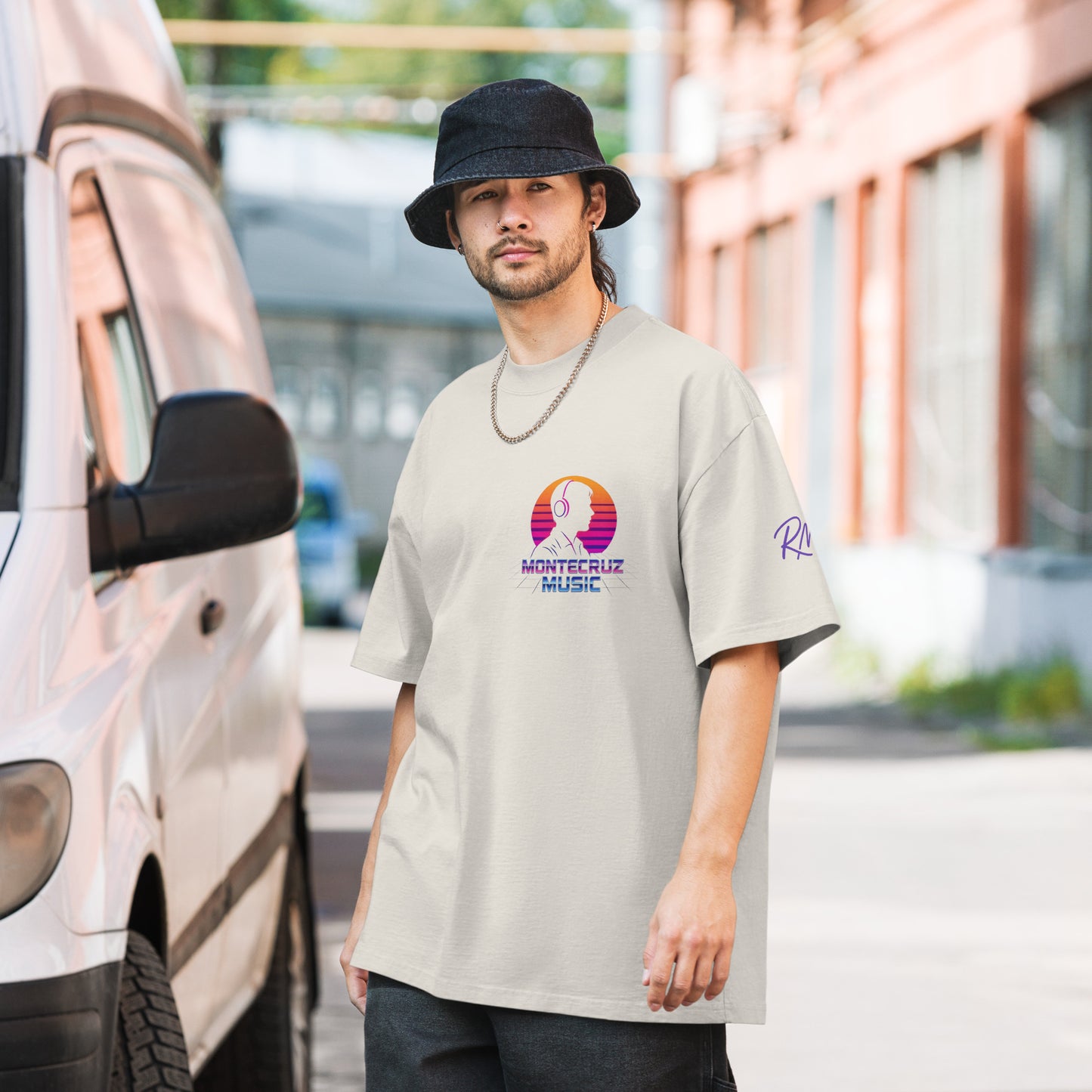 Oversized faded t-shirt-Montecruz Music Shop