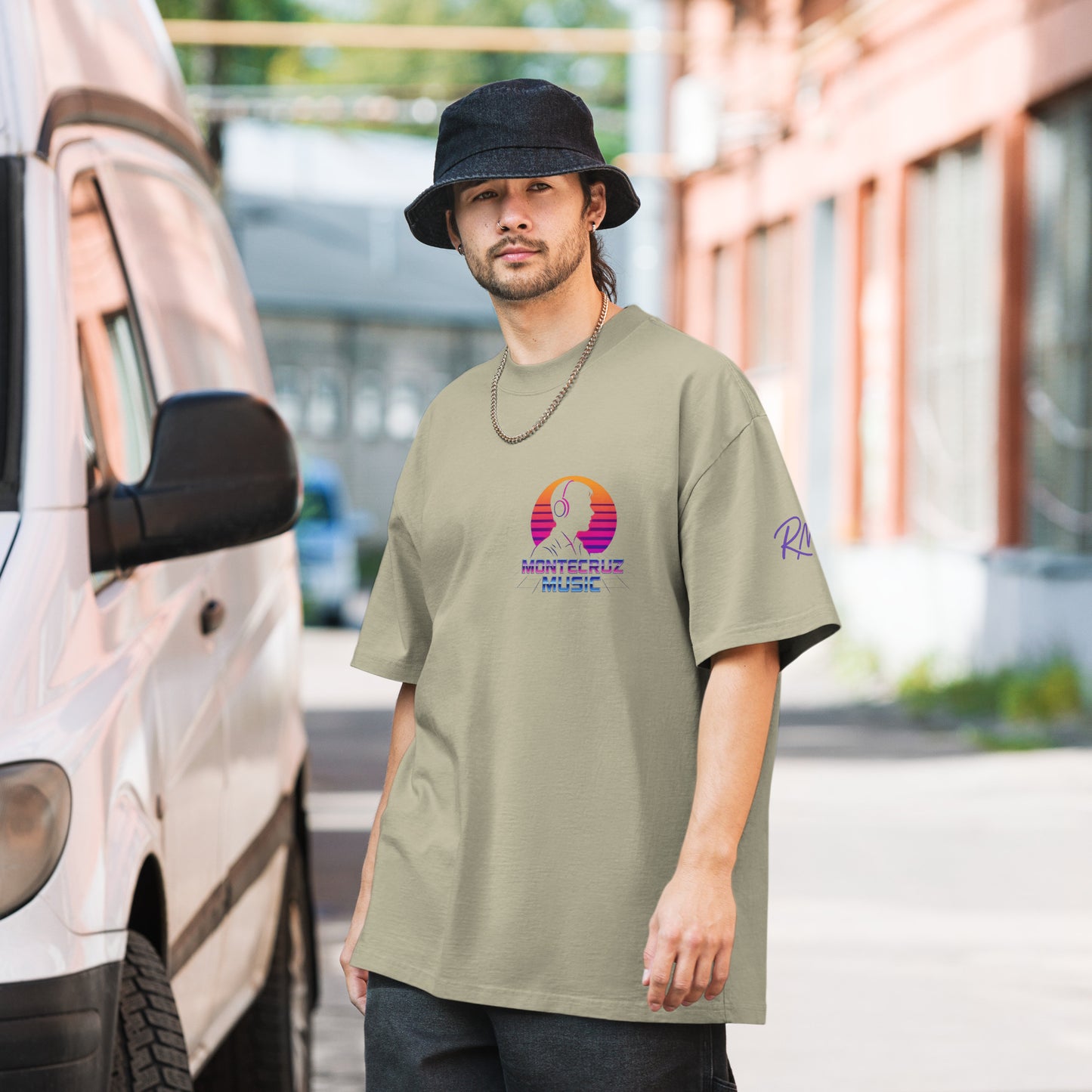 Oversized faded t-shirt-Montecruz Music Shop