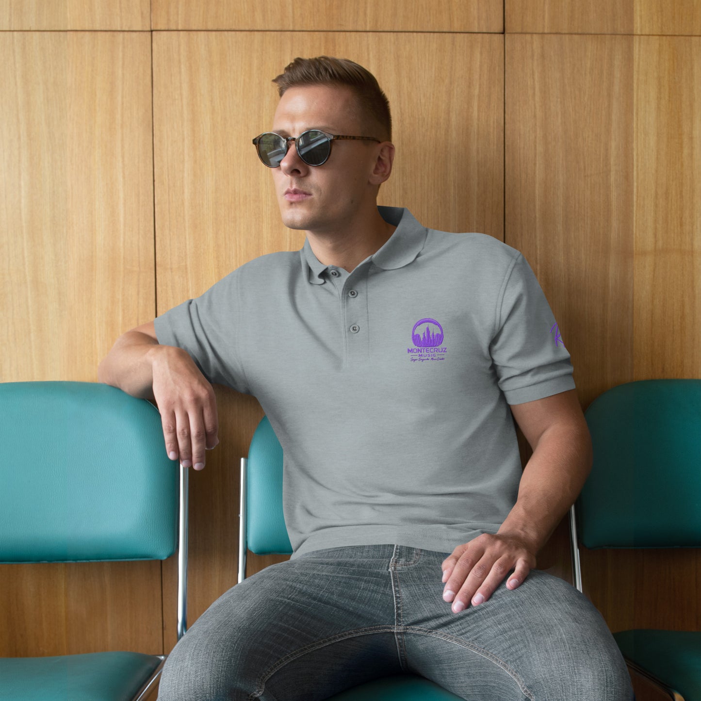 Men's Premium Polo-Montecruz Music Shop