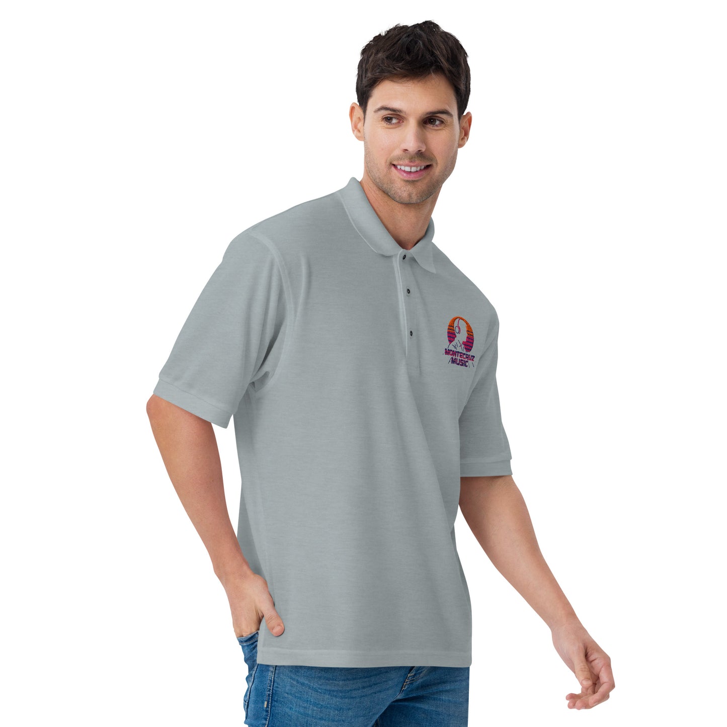 Men's Premium Polo-Montecruz Music Shop