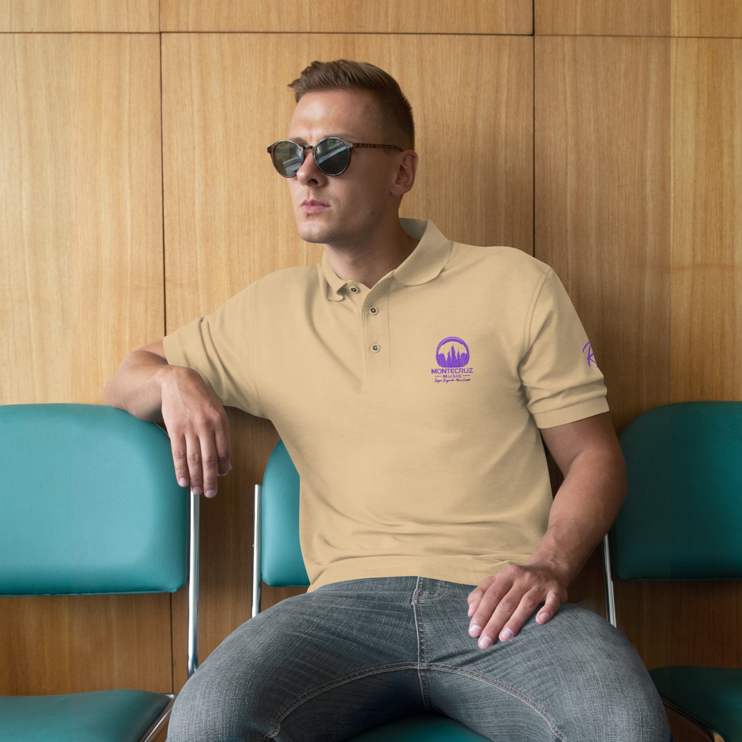 Men's Premium Polo-Montecruz Music Shop