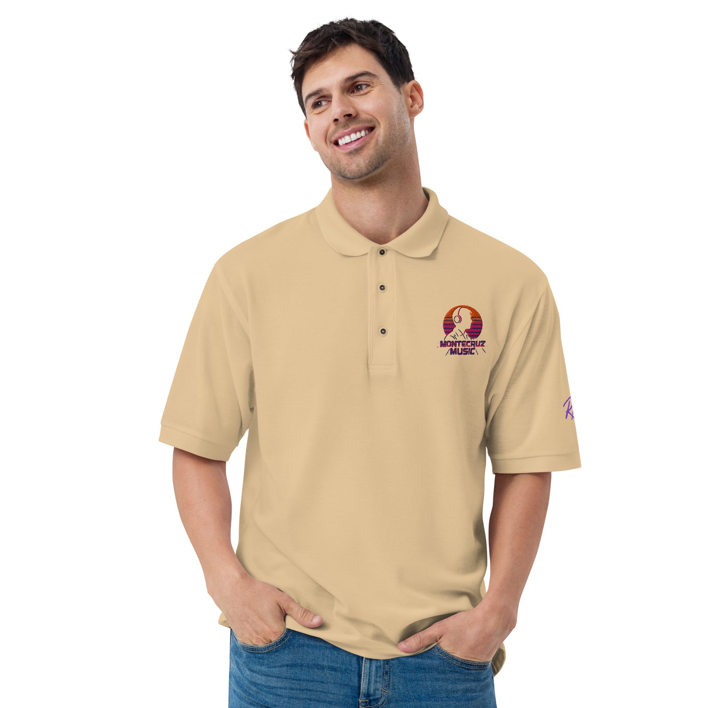 Men's Premium Polo-Montecruz Music Shop