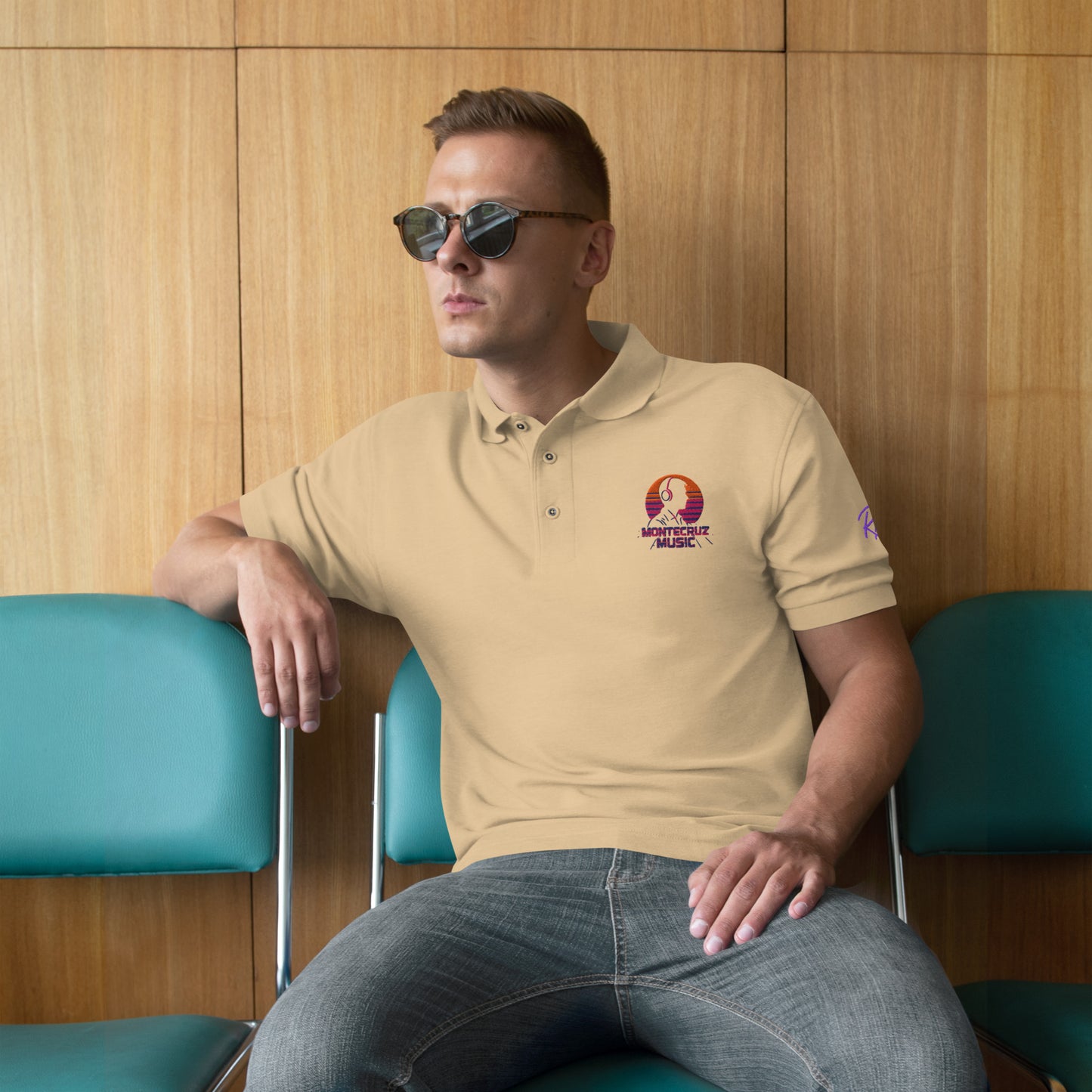 Men's Premium Polo-Montecruz Music Shop
