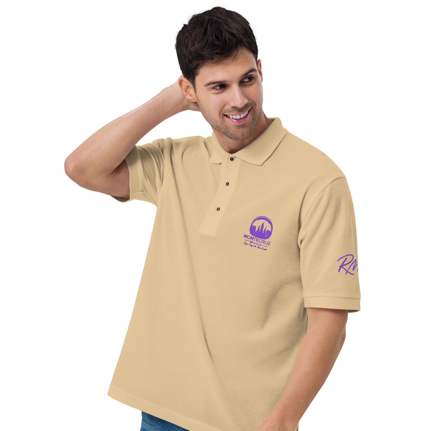Men's Premium Polo-Montecruz Music Shop