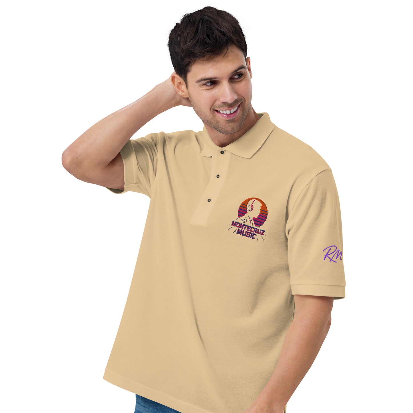 Men's Premium Polo-Montecruz Music Shop