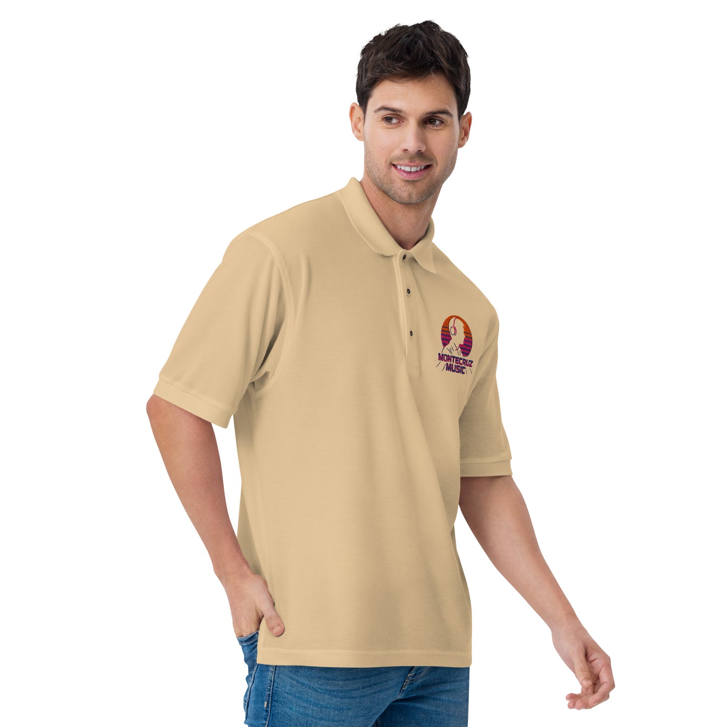 Men's Premium Polo-Montecruz Music Shop