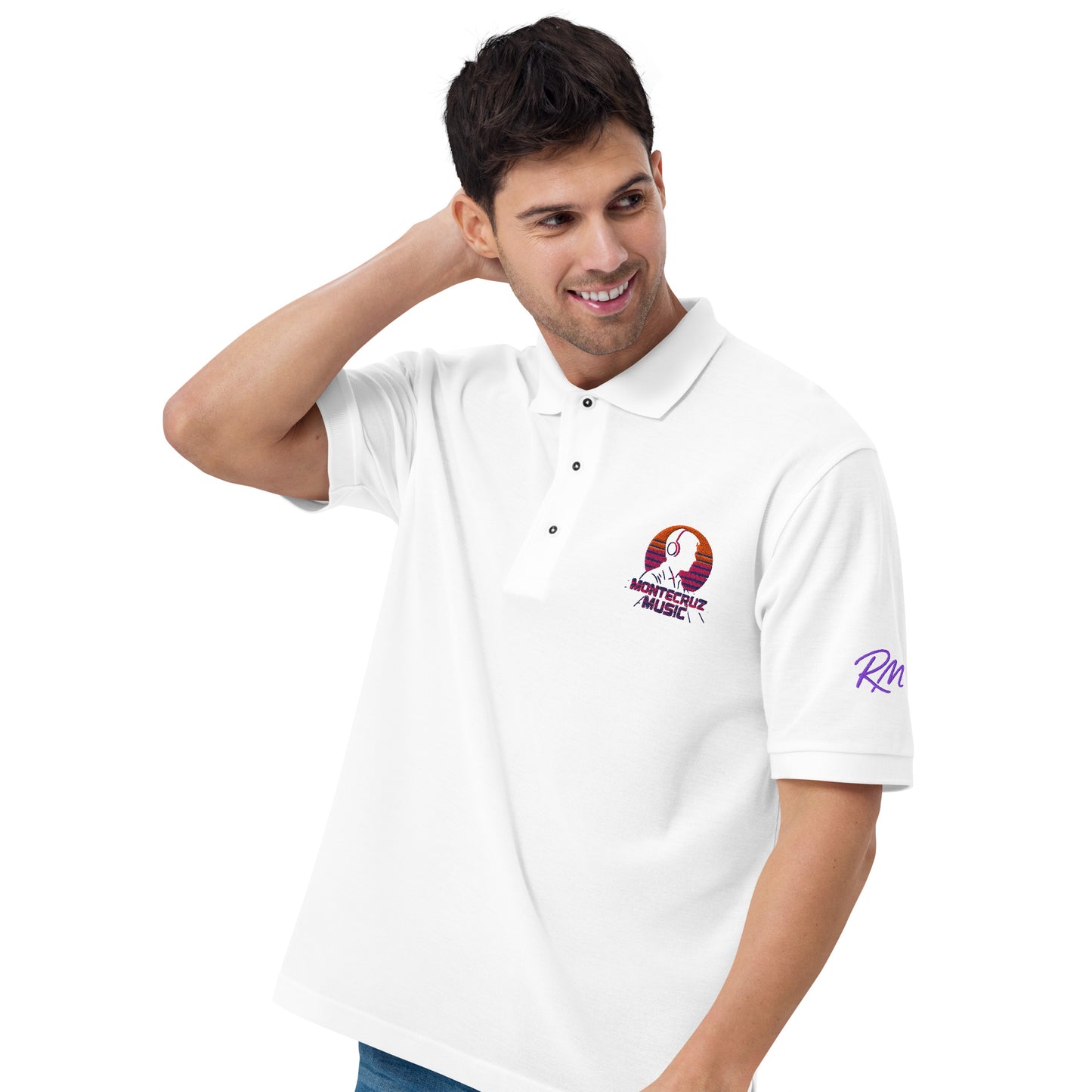 Men's Premium Polo-Montecruz Music Shop