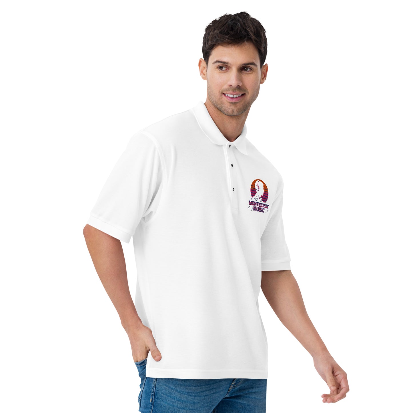 Men's Premium Polo-Montecruz Music Shop