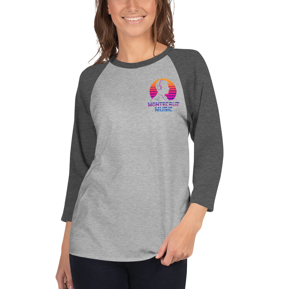 3/4 sleeve raglan shirt-Montecruz Music Shop