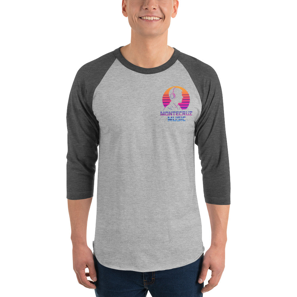 3/4 sleeve raglan shirt-Montecruz Music Shop