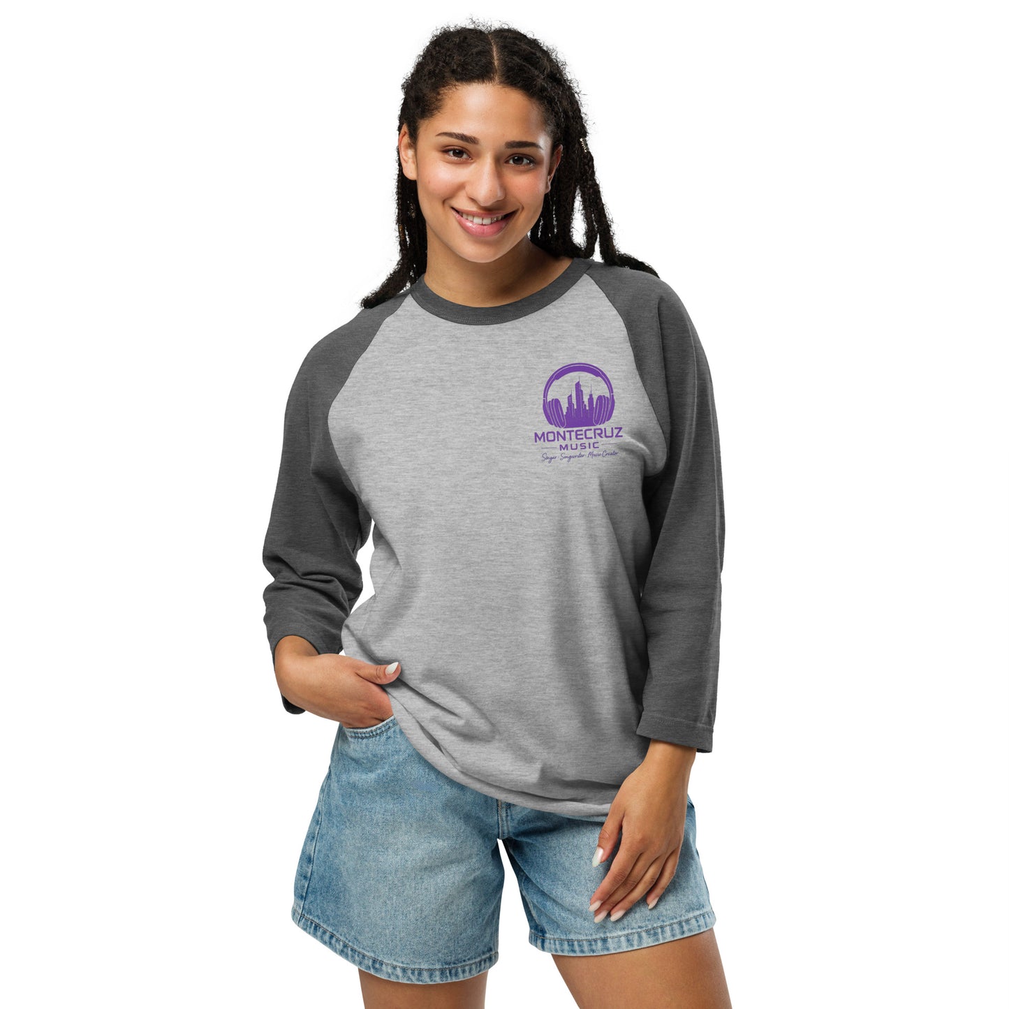 3/4 sleeve raglan shirt-Montecruz Music Shop