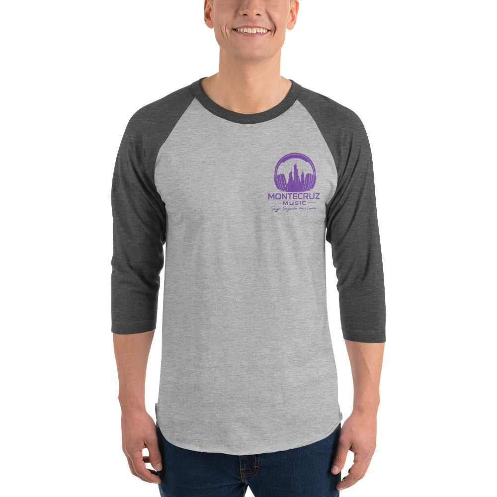 3/4 sleeve raglan shirt-Montecruz Music Shop