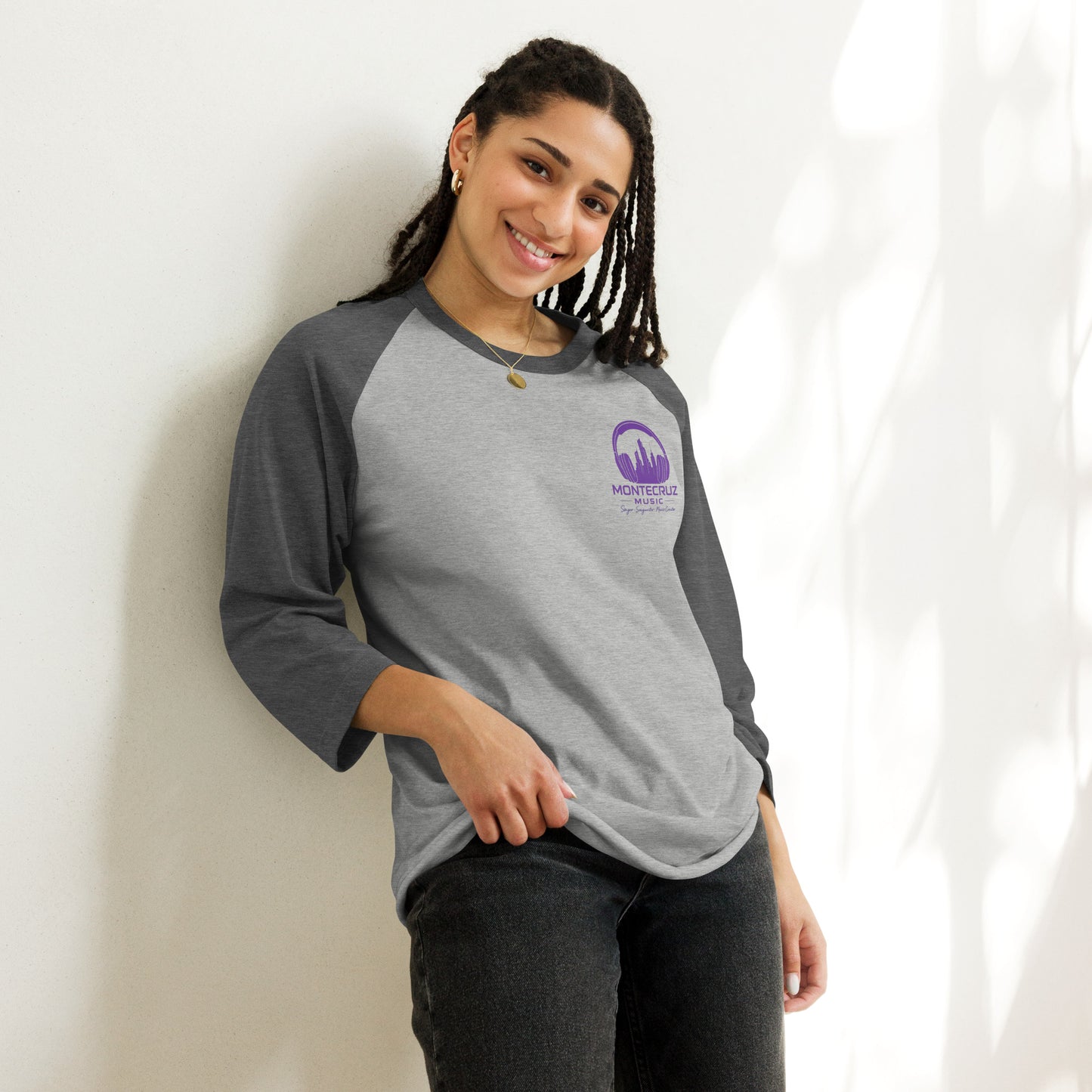 3/4 sleeve raglan shirt-Montecruz Music Shop
