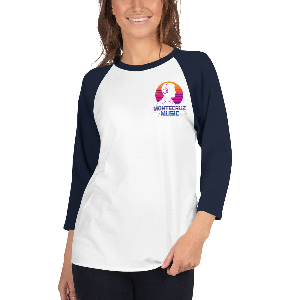 3/4 sleeve raglan shirt-Montecruz Music Shop