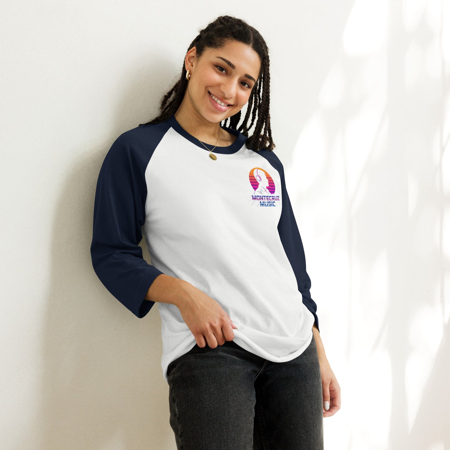 3/4 sleeve raglan shirt-Montecruz Music Shop