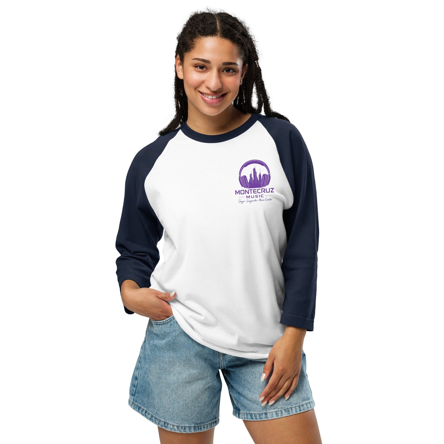 3/4 sleeve raglan shirt-Montecruz Music Shop