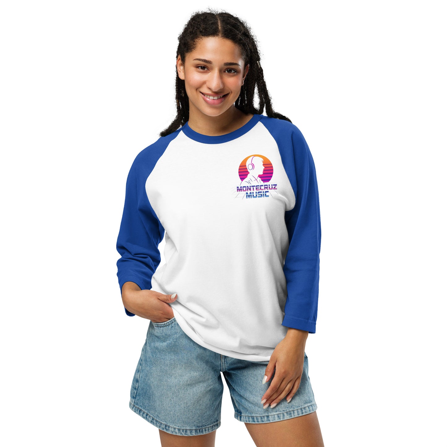3/4 sleeve raglan shirt-Montecruz Music Shop