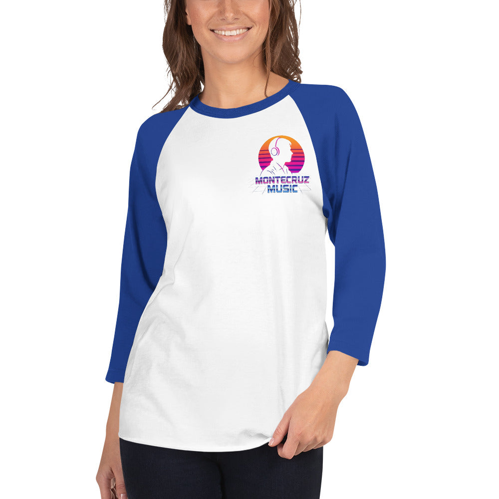 3/4 sleeve raglan shirt-Montecruz Music Shop
