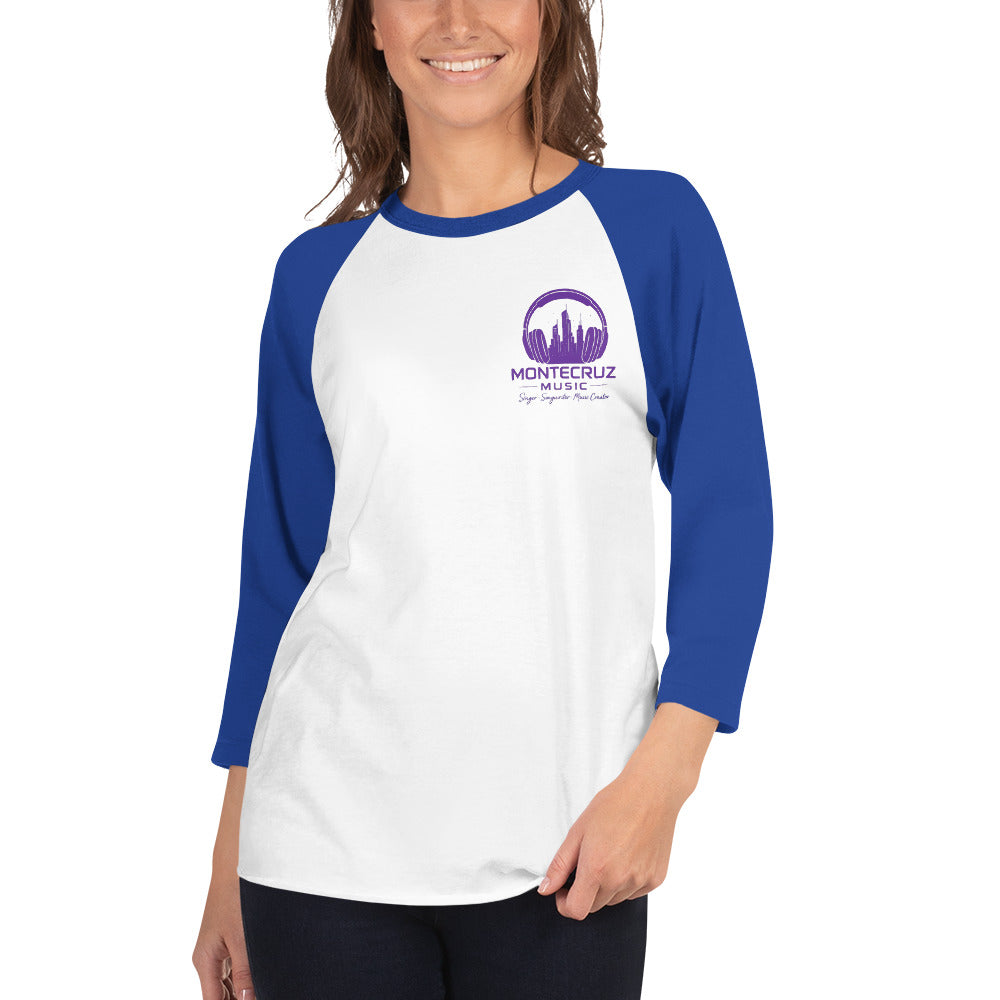 3/4 sleeve raglan shirt-Montecruz Music Shop