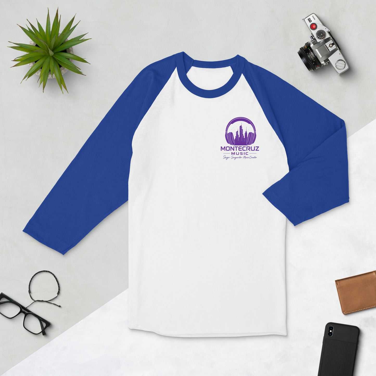 3/4 sleeve raglan shirt-Montecruz Music Shop