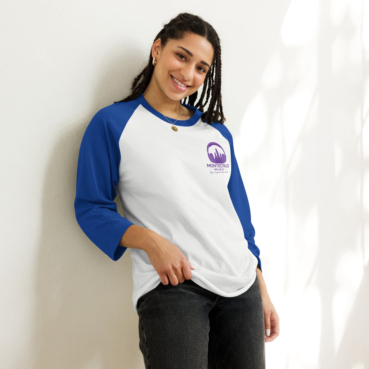 3/4 sleeve raglan shirt-Montecruz Music Shop