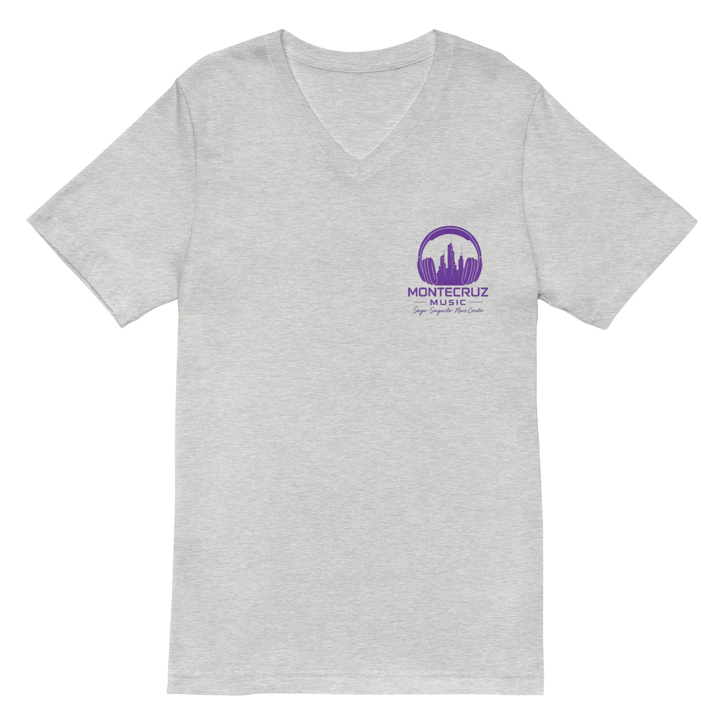 Unisex Short Sleeve V-Neck T-Shirt-Montecruz Music Shop