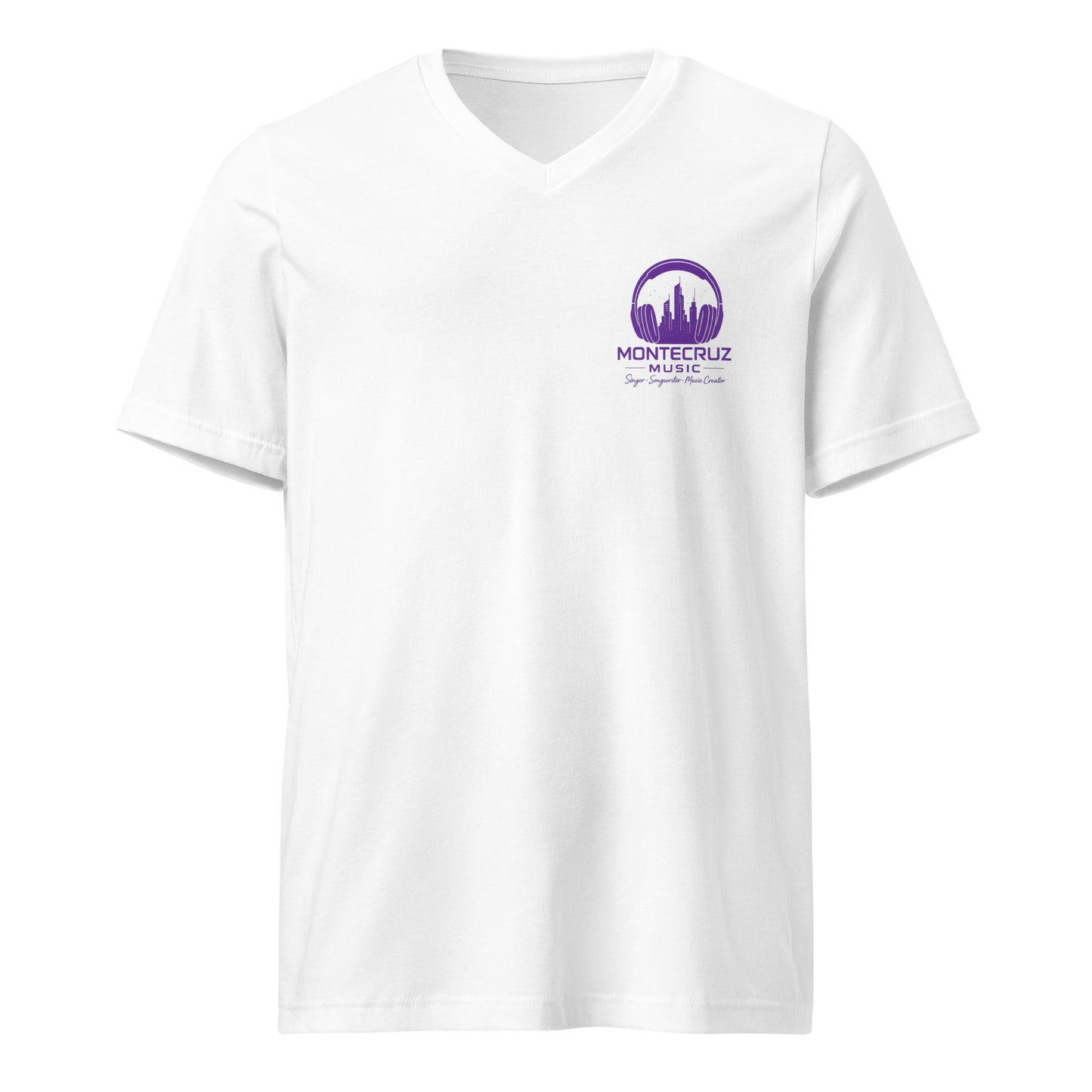 Unisex Short Sleeve V-Neck T-Shirt-Montecruz Music Shop