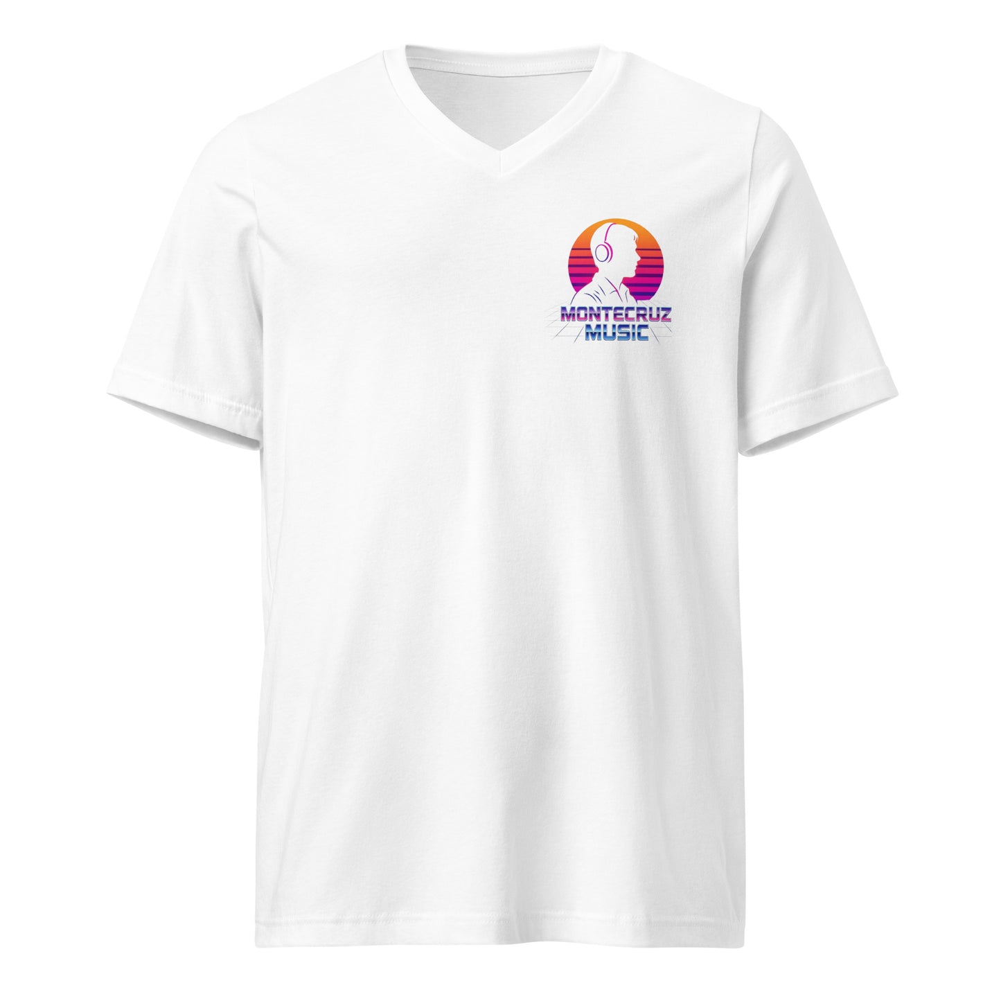 Unisex Short Sleeve V-Neck T-Shirt-Montecruz Music Shop