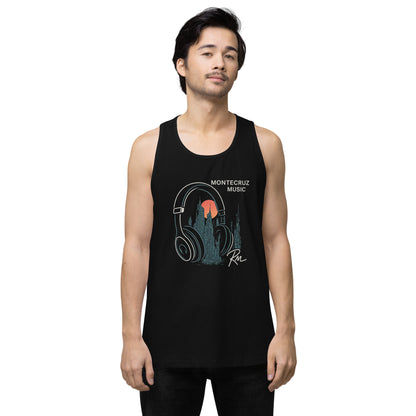 Men’s premium tank top-Montecruz Music Shop