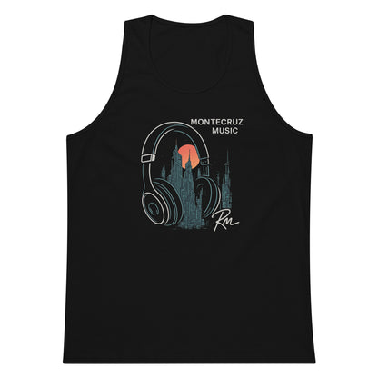 Men’s premium tank top-Montecruz Music Shop