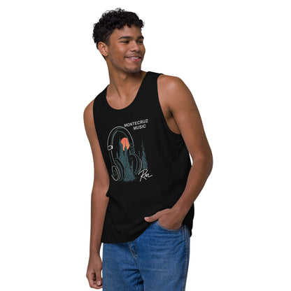 Men’s premium tank top-Montecruz Music Shop
