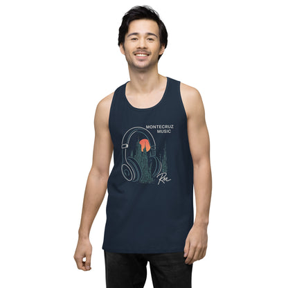 Men’s premium tank top-Montecruz Music Shop