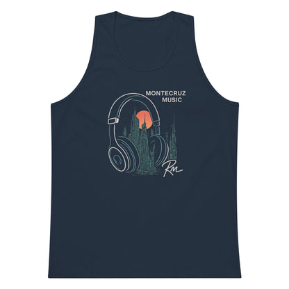 Men’s premium tank top-Montecruz Music Shop