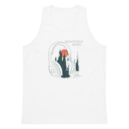 Men’s premium tank top-Montecruz Music Shop