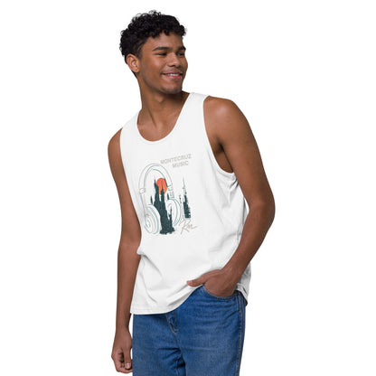 Men’s premium tank top-Montecruz Music Shop