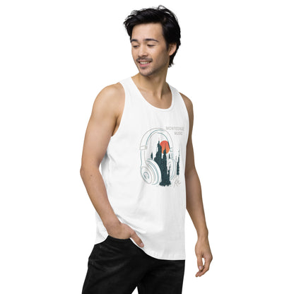 Men’s premium tank top-Montecruz Music Shop