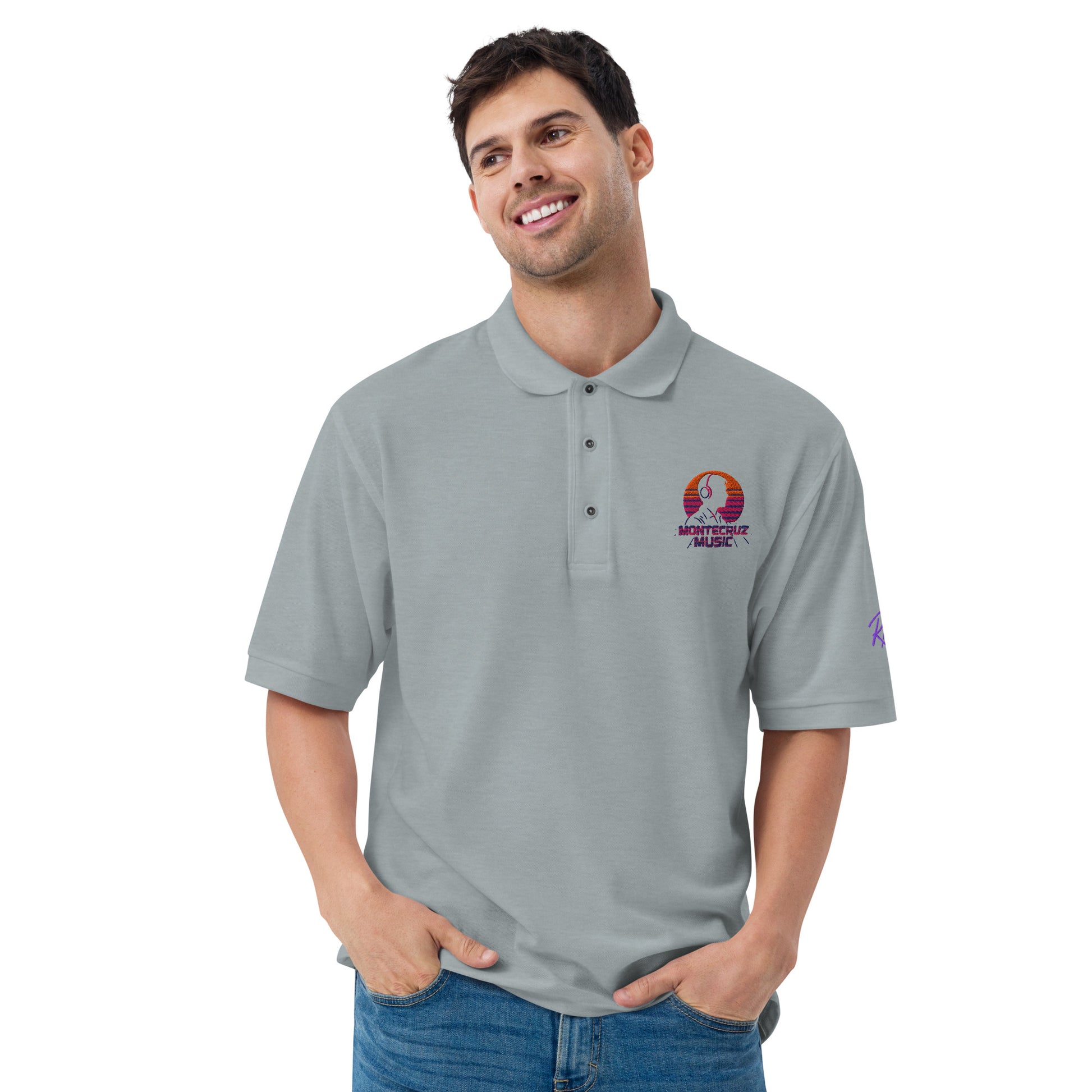 Men's Premium Polo-Montecruz Music Shop