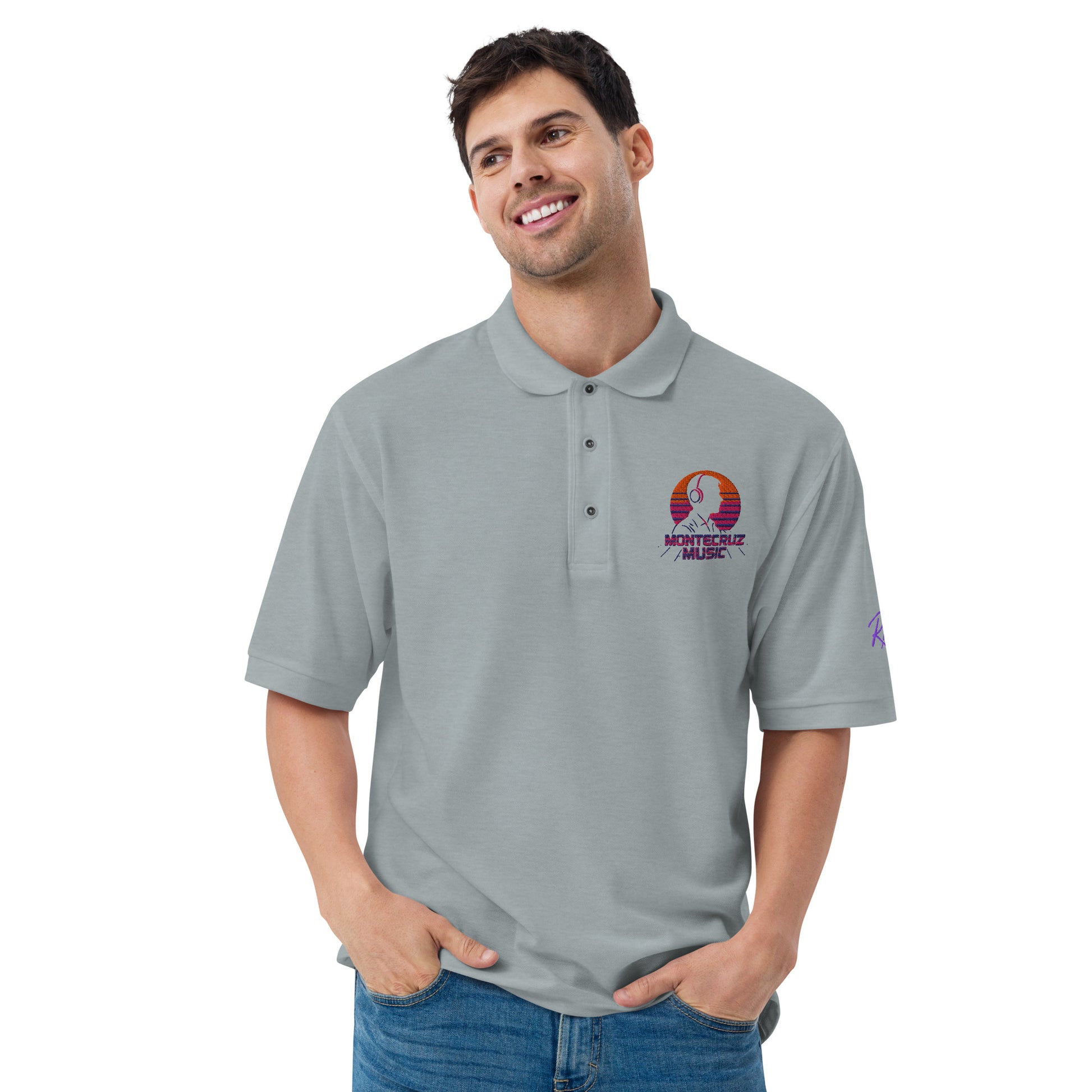 Men's Premium Polo-Montecruz Music Shop