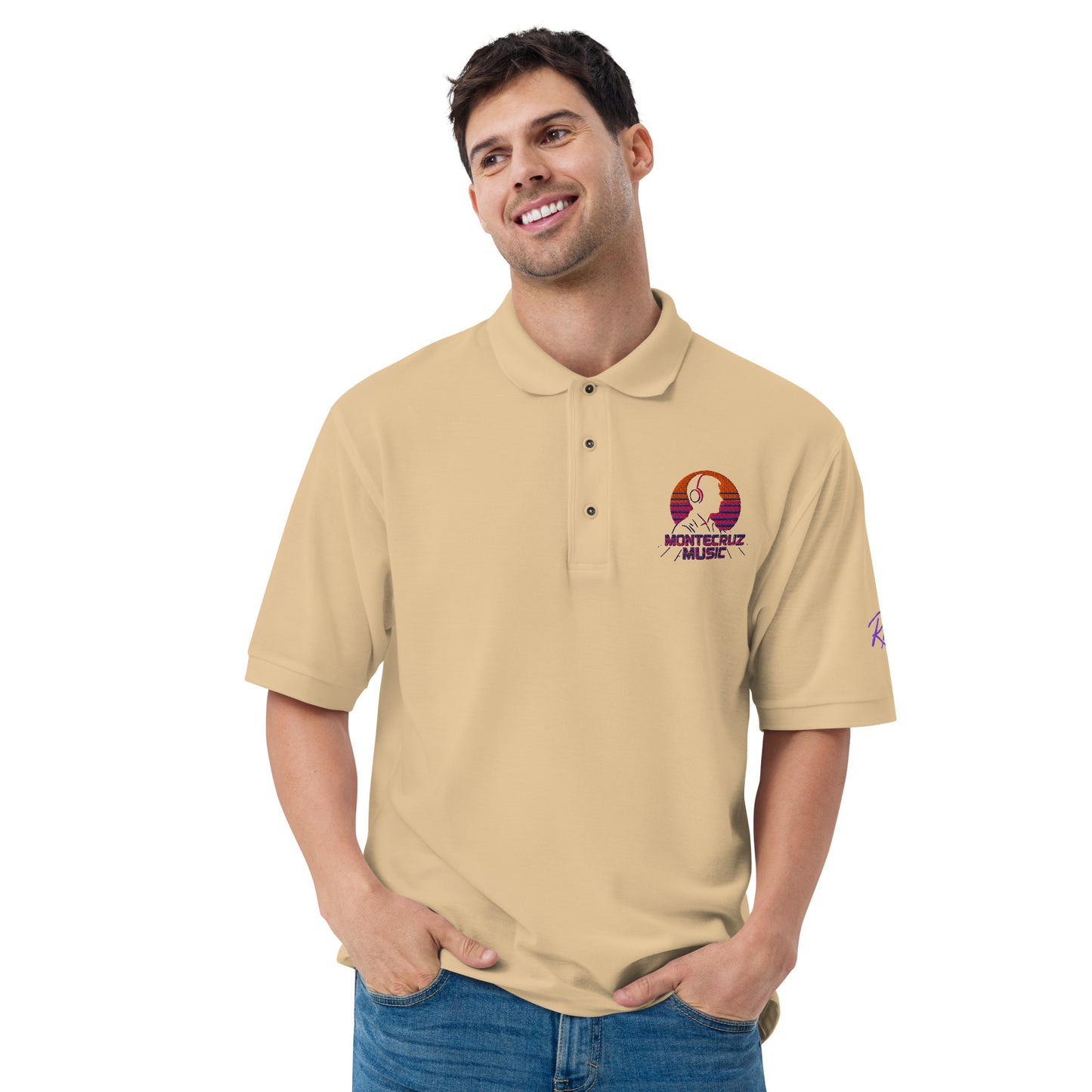 Men's Premium Polo-Montecruz Music Shop