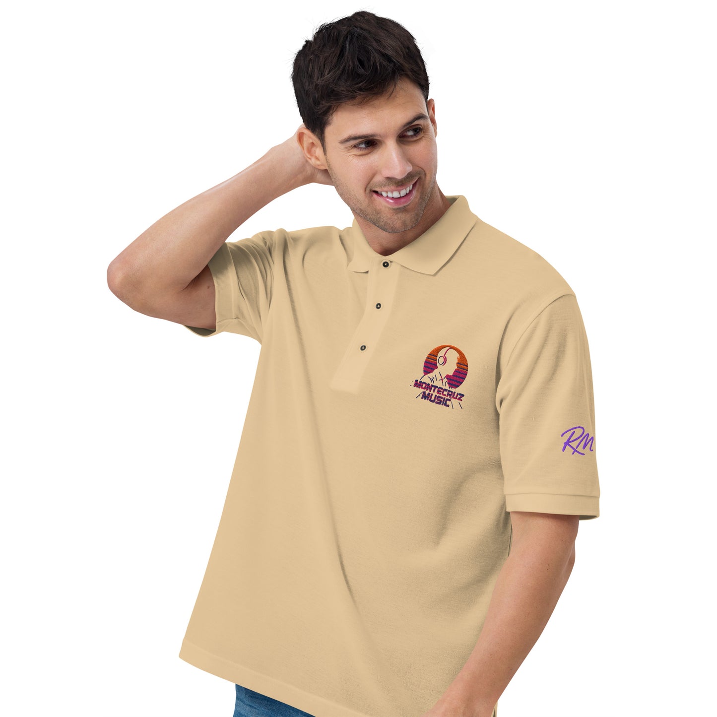Men's Premium Polo-Montecruz Music Shop