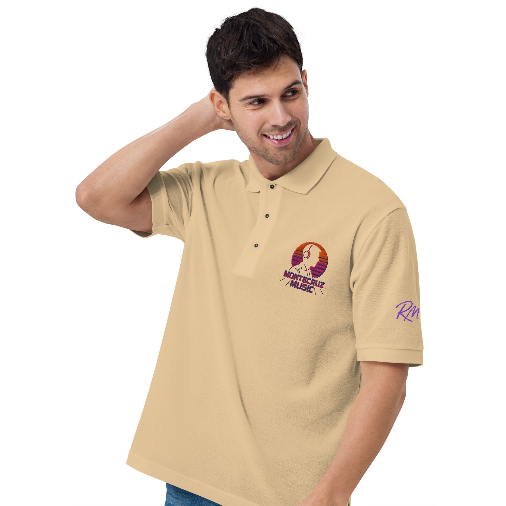 Men's Premium Polo-Montecruz Music Shop