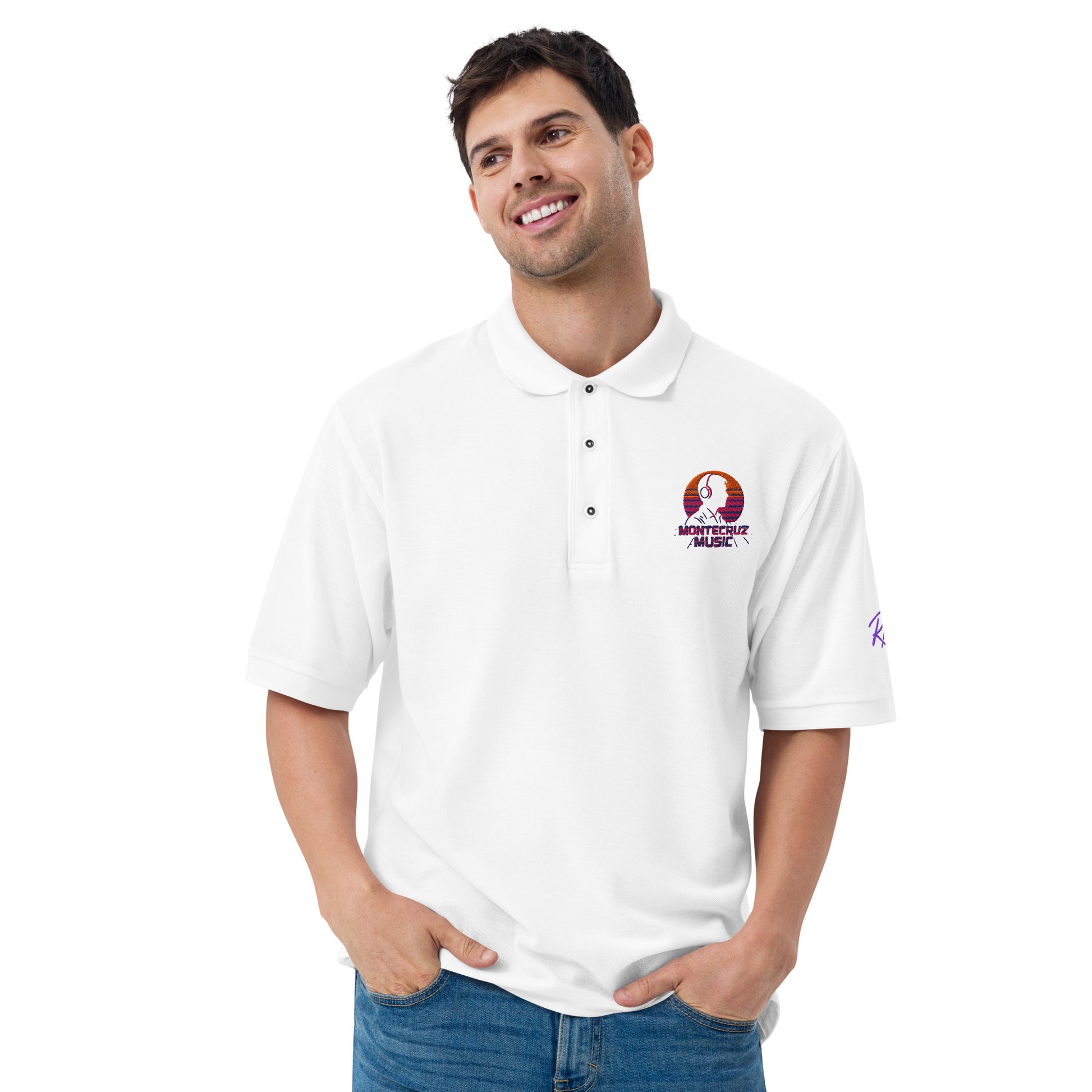 Men's Premium Polo-Montecruz Music Shop