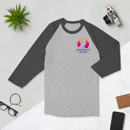 3/4 sleeve raglan shirt-Montecruz Music Shop
